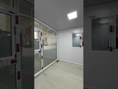 Uitbreidbaar Containerhuis Ontwerp 18 mm vloer Bamboe triplex Grond Frame voor Twee Kamers