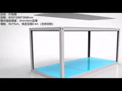 Waterdichte modulaire opvouwbare caravancontainerhuizen