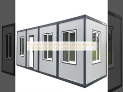 Isolatie EPS/PU/Rock Wool Prefab vouwhuis met aanpasbaar ontwerp Gemakkelijke en snelle installatie