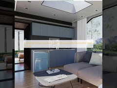 Draagbaar Ruimte Capsule Huis 8 Ton met Gegalvaniseerd Stalen Frame