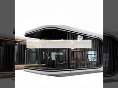 500 kg ruimtecapsule huis met zonnepanelen en LED-verlichting