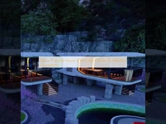 Ruimte Capsule Huis 8 Ton met Elektrisch Gordijn Zonder Fundering