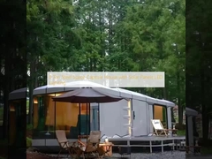 8 Ton Stalen Ruimte Capsule Huis met Zonnepanelen en LED Verlichting