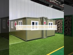 Aanpasbare Moderne Prefab Vouwhuis met Stalen Structuur