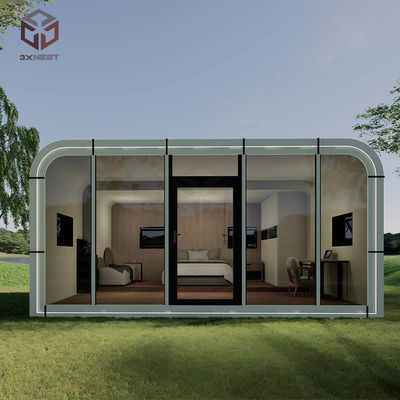 kopen Premium White Prefab Office Pod Apple Capsule Homes Modern Retreat online manufacture