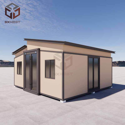 kopen Geïsoleerd uitvouwbaar prefab huis Container huis uitbreidbaar met rockwool panelen online manufacture