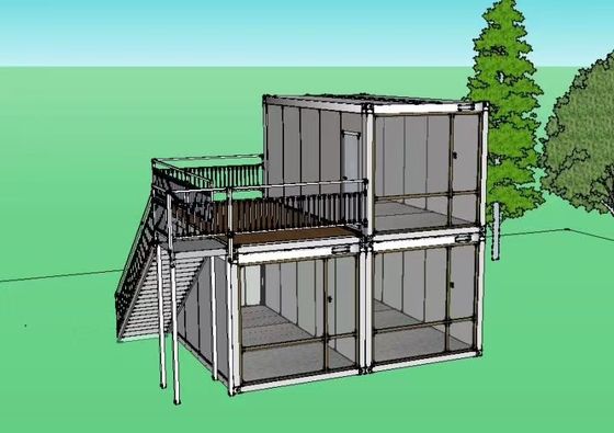 kopen Industriële opvouwbare opvouwbare modulaire woningen Container met badkamer online manufacture