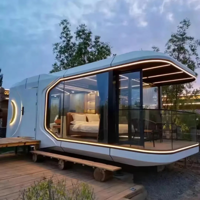 kopen 500kg Stalen Ruimte Capsule Huis met Zonnepanelen en LED Verlichting online manufacture