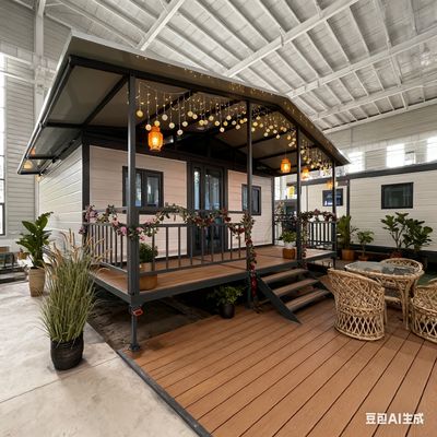 kopen 2-4 People Accommodated Luxury Prefabricated 20ft House with 2.0mm Bending Parts Steel Column Construction Design online manufacture