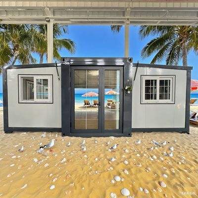 kopen Expandable double wing 20 Foot container house featuring 50mm/75mm Sandwich Panel and 2 KN/m2 Floor Permitted Loading online manufacture