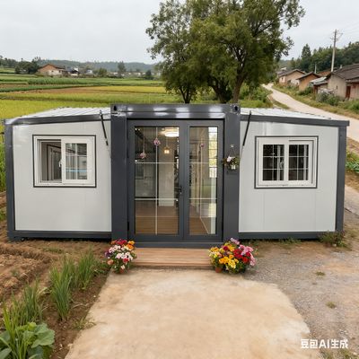 kopen 50-75 Mm EPS Sandwich Panel Wall And Roof Foldable 20ft Container with Galvanized Light Steel Frame Main Frame online manufacture