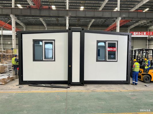 kopen Expandable Prefab Homes with 2-4 People Capacity L5460*W4640*H2240mm Internal Dimension and L5900*W4800*H2480mm Expanded Size online vervaardiging