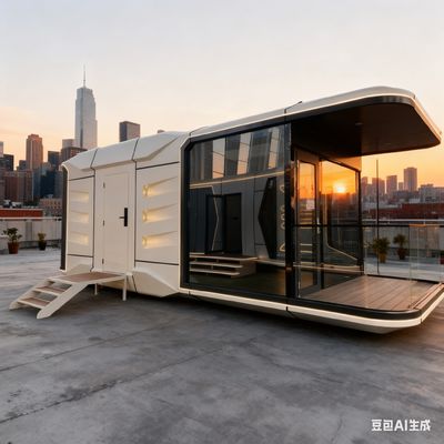 kopen Modern Space Capsule House with 3400 Height 3460 Width and 9 Mm European Pine Board Interior online vervaardiging