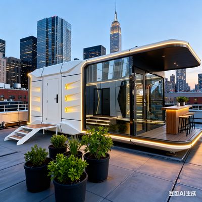 kopen Space-29 Workshop Warehouse Construction Office Space Capsule House with 12 KW Power Consumption online vervaardiging