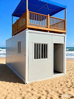 kopen 2 Bedroom Flat Pack Folding House with 0.5KN/㎡ Wind Resistant and Level 8 Seismic Performance online vervaardiging