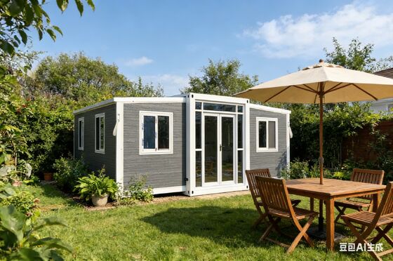 kopen Foldable 20ft Container with Galvanized Light Steel Frame 37 Square Meters Floor Area and Wet-Dry Separation Bathroom online vervaardiging