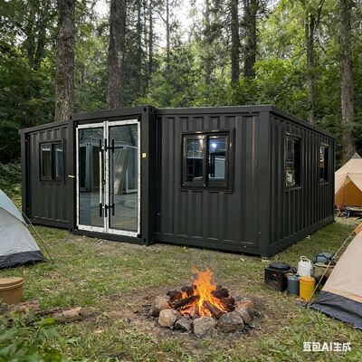 kopen 18 mm dik brandwerend cementvezel vloer opvouwbaar 20ft container met meer dan 30 jaar duurzaamheid en aanpasbare huis lay-out online vervaardiging