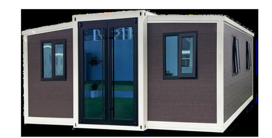 Metalen golvend dak 40ft uitbreidbare container huis met elektrisch systeem en 32A lekkagebeschermer