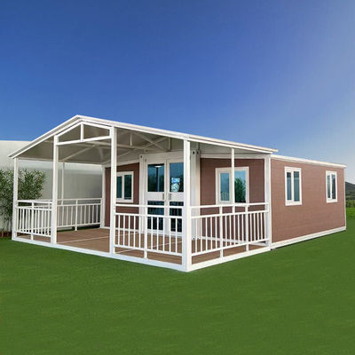 Milieuvriendelijke 40ft modulaire woonruimtes met 18 mm vloerdikte en grondhoofdframe gemaakt van bambu-pleinhout