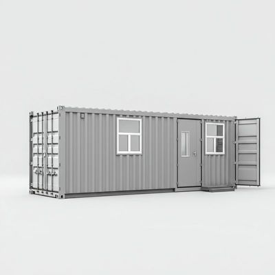 Vervouwbare omgebouwde scheepvaartcontainershuis 20 voet geluidsisolatie