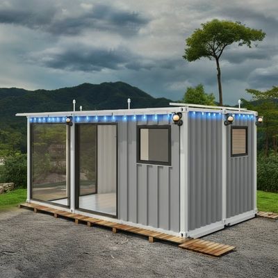 Anti-corrosief omgebouwd geprefabriceerd containerhuis modulair huis 20ft