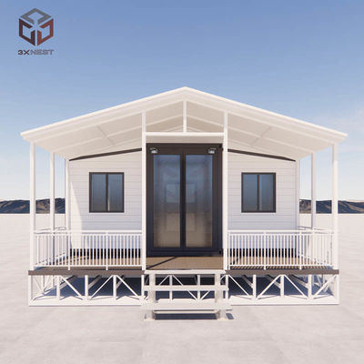 Voorafgebouwd 40ft uitbreidbare container huis vouwbaar prefab huis hut