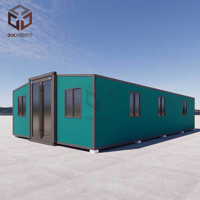 72m2 SPC vloer Luxe uitbreidbaar huis Container brandwerend paneel en leidingen