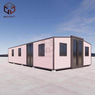 Mobiele geïsoleerde modulaire staalcontainer huis uitbreidbaar prefab huis
