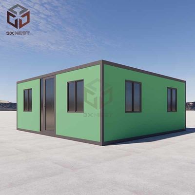 Gegalvaniseerd staal Flat Pack Folding House 20ft Uitbreidbare Container Home