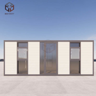 40 voet Flat Pack vouwhuis Uitbreidbaar Prefab Tiny Home 72 vierkante meter