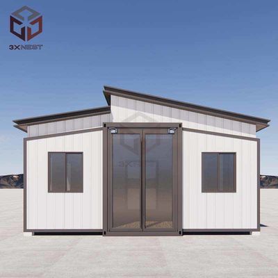 73 m2 Flat Pack Folding House Containers Uitbreidbare Draagbare Huizen