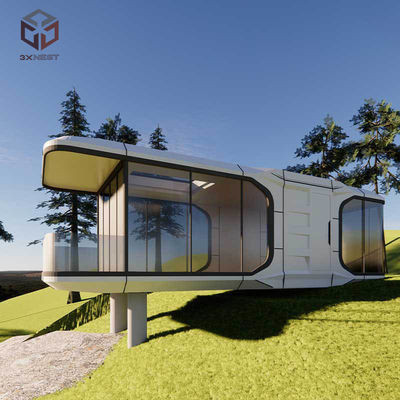 Thermisch geïsoleerde ruimte capsule huis container dubbele slaapkamer 11,5m