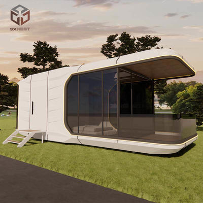 Compacte modulaire ruimtecapsule prefabriceerde podcontainerwoningen