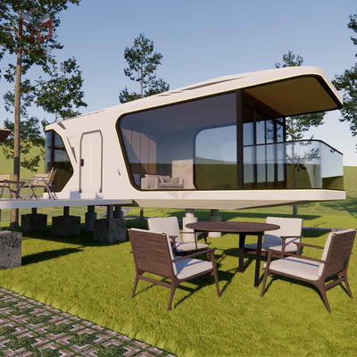 8.5m Prefab Office Pod Capsule Container House Wirh Intelligent Lighting System
