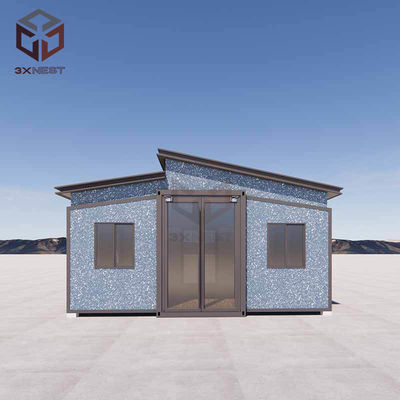 Aardbevingsbestendige prefab Flat Pack vouwhuis met PU-isolatie