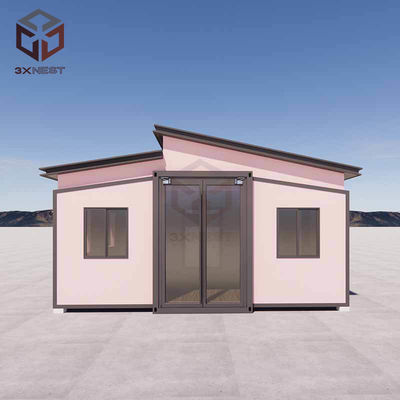 Voorafgebouwd Flat Pack Modulaire gebouwen Voorafgebouwd Uitbreidbaar huis Op maat