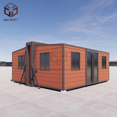 Q235B Staal lichtgewicht opvouwbaar klein prefab vouwhuis PVC-venster