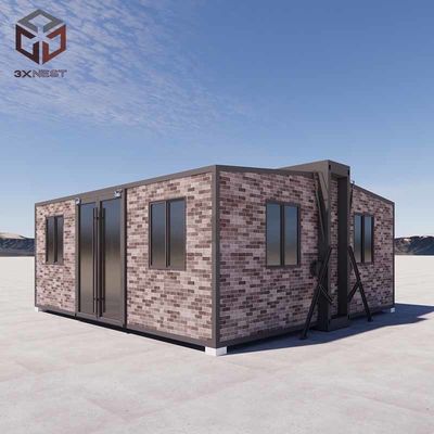 Luxe waterdicht geprefabriceerd stalen opvouwbaar containerhuis