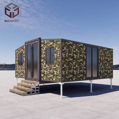 Tijdelijke of permanente woning Luxe prefab huis met multiplex vloer
