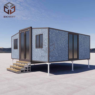 20ft Prefab Container Opvouwbaar Huis Windweerstand Op maat