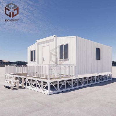 Afgebouwde opvouwbare containerhuis Opvouwbare huizen Recyclebare materialen