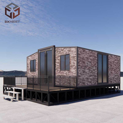20ft voorgebouwd huis van met gebroken brug aluminium dubbele deuren en PU sandwich paneel