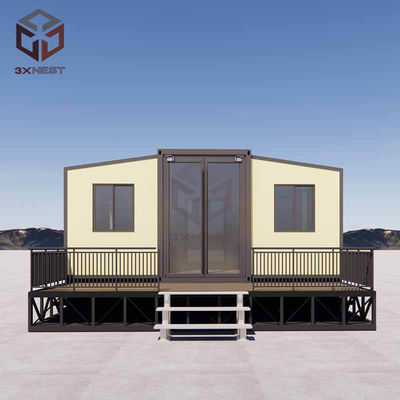 Eenvoudige en snelle installatie 20ft voorgebouwde huizen met staalstructuur en PVC-schuifvenster