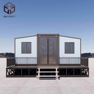 Grade 8 aardbevingsbestendige 20FT voorgebouwd huis met gebroken brug aluminium raam