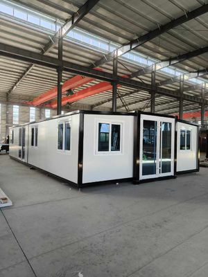 Aanpasbaar uitbreidbaar dubbel vleugelcontainerhuis met aardbevingsbestendigheid van graad 8 en natuurlijke ventilatiesystemen