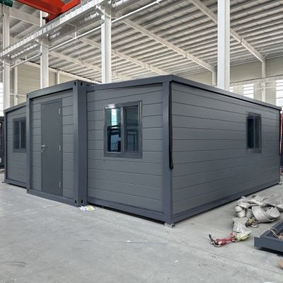 Opvouwbaar containerhuis met dak van groene bouwmaterialen en natuurlijke ventilatiesystemen