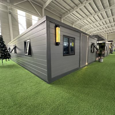 12 kW stroomverbruik 40ft uitbreidbare container woning voor 3-6 personen met elektrisch systeem en schakelaarsysteem