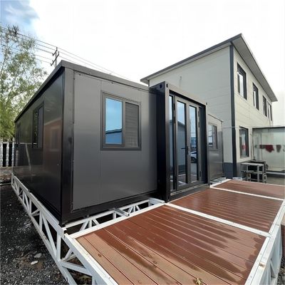 30 ft uitbreidbaar containerhuis met vooraf geïnstalleerd sanitair systeem vooraf geïnstalleerd