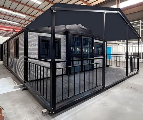 Aanpasbaar uitbreidbaar containerhuis met EPS sandwichpaneel Muur 56 vierkante meter vloeroppervlakte