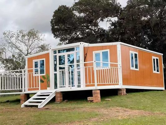 3.75 ton totaal nettogewicht Uitbreidbaar containerhuis met gegalvaniseerd staal dak en polyurethaan schuim isolatie